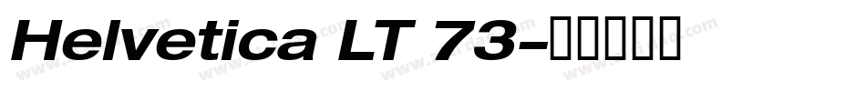 Helvetica LT 73字体转换